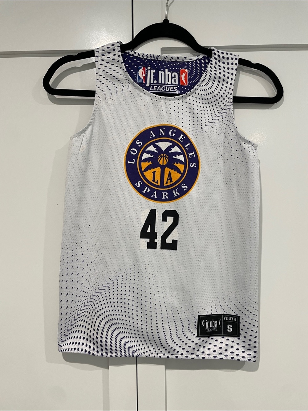 Los Angeles Sparks Youth Basketball Jersey #42